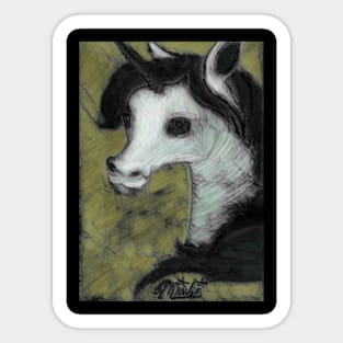 Ghostly Unicorn Sticker